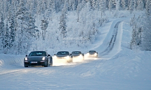 Facelifts for Porsche 911 Carrera and Turbo Models Play in the Snow