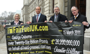 FairFuel Campaigners Take Their Message to UK Treasury