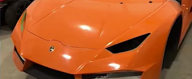 Fake Lamborghini in Brazil workshop