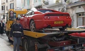 Fake Ferrari Gets Crushed in Italy