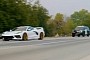 Fake Police SUV Chases Bagged C8 Chevy Corvette to Catch Its Gold Wheels