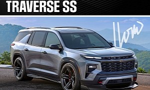 Faked 2024 Chevy Traverse SS Looks Like the Perfect Durango SRT Hellcat Fighter