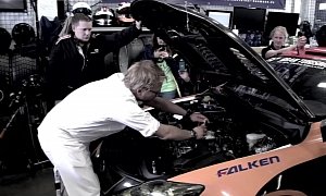 Famed Chef Cooks Meal on the Engine of a Lexus IS F CCS-R While Racing