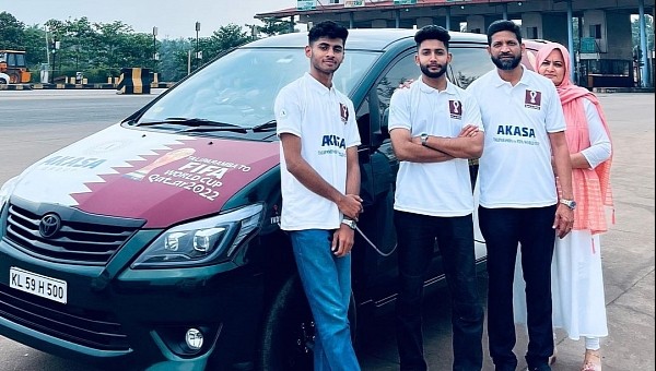 Family Drives from Kannur, India to Qatar for 2022 FIFA World Cup