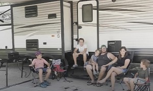 Family of Seven Has Lived Full-Time in a Renovated RV Travel Trailer for Four Years