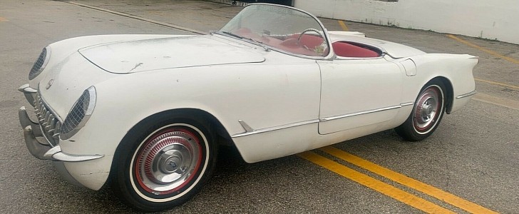 1954 Chevrolet Corvette barn find owned by one family at auction by arminhott87 on eBay
