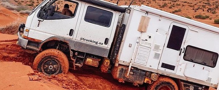 The Zavros family's custom-built van was recovered from the mud