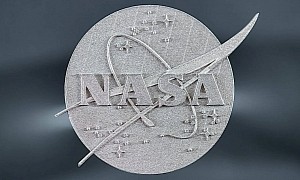 Fancy New Heat-Resistant Alloy Was Used to 3D Print This NASA Logo. Next Up: Spaceships