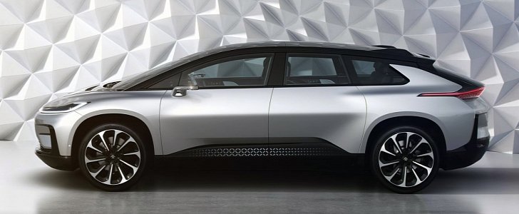 The FF 91, Faraday Future's prototype that's currently closest to production