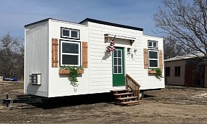 Farmhouse-Inspired Tiny Home Has a Charming Exterior and a Practical Interior