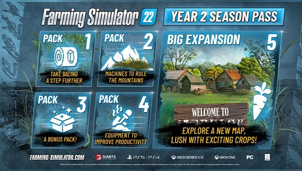 Farming Simulator 22 Year 2 Season Pass key art