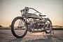 Fascinating J.A.P V8-Powered Custom Bike Features Vintage Aircraft Technology