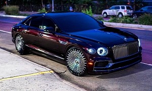 Fashion Candlemaker's Two-Tone Bentley Flying Spur W12 Feels Posh on Forgiato 24s