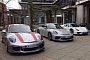 Fashion Grey 2018 Porsche 911 GT3 Meets 918, 911 R in Zuffenhausen Family Photo