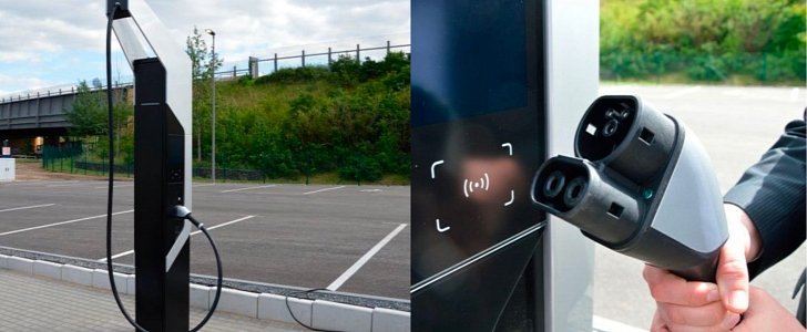 Porsche Taycan charging station