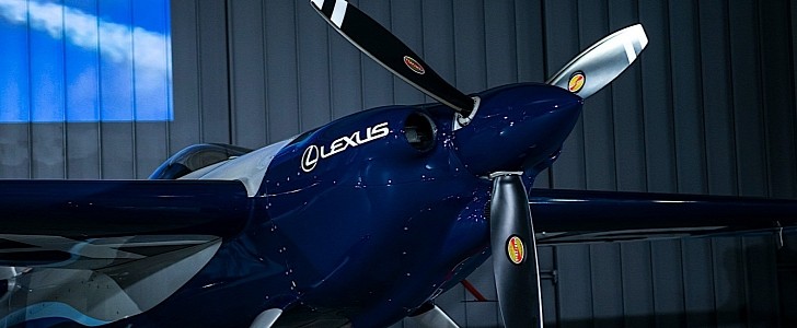 Lexus-sponsored airplane of 2017 Red Bull Air Race champion Yoshihide Muroya