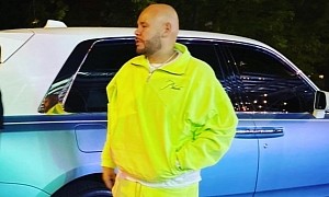 Fat Joe Only Looks Like He Doesn't Match the Outfit With His Two-Tone Cullinan