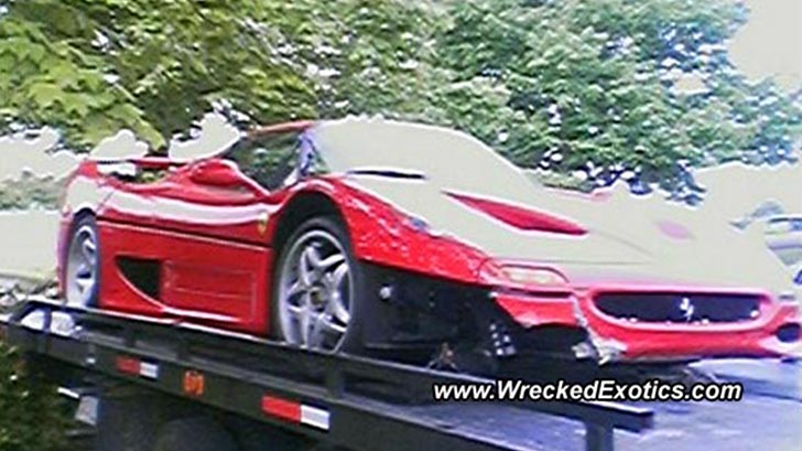 Ferrari F50 FBI crash