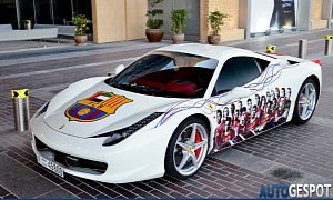 FC Barcelona Ferrari 458 Italia in Dubai