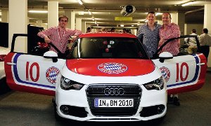 FC Bayern Celebrated with Audi Car Parade