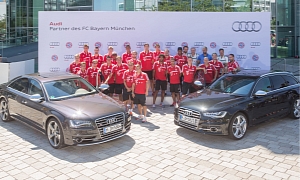 FC Bayern Munchen Gets New Audis