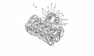 FCA Patents Cylinder Head Assembly With Integrated Turbo