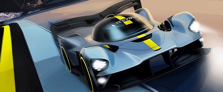 Aston Martin Valkyrie Le Mans hypercar design teaser