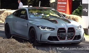 Fearless BMW M4 CSL Attacks the Goodwood Hill Climb, Stays Between the Haystacks