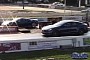 Fearless Ferrari F8 Drag Races Tesla Model S Plaid With Head Start, Should've Stayed Put