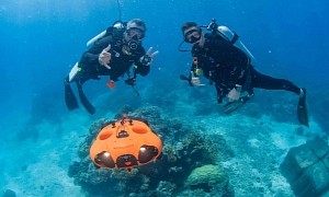 Feature-Packed Seasam Autonomous, Underwater Drone Works Wirelessly and as a Tethered ROV