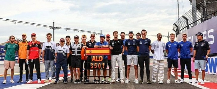 Fernando Alonso Reaches 350 Races