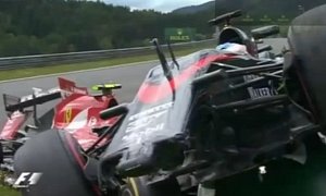 Fernando Alonso's Crash With Kimi Raikkonen is a Scary Thing to Watch