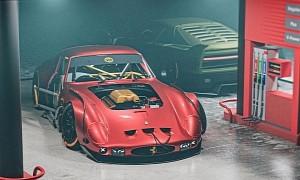 UPDATE: Ferrari 250 GTO "Americana" Rendered with Hellcat Muscle, Big Side Pipes