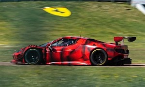 Ferrari 296 GT3 Racecar Produces Amazing V6 Noises, No Hybrid Assistance Featured