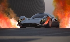 Ferrari 330 P Gets Two Huge Turbos in Virtual Tuning, Poses in the Desert