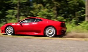 Ferrari 360 CS Used as Lawn Mower, Does “Burnout on Grass”