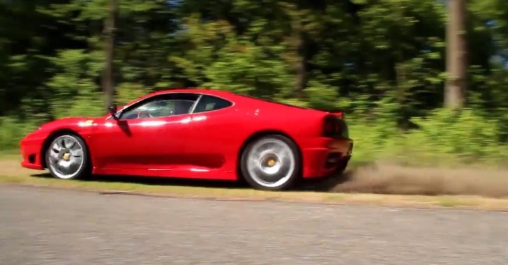 Ferrari "Burnout on Grass"