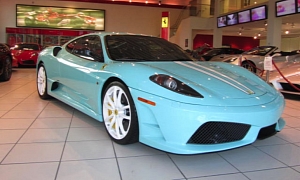 Ferrari 430 Scuderia in Tiffany Blue For Sale