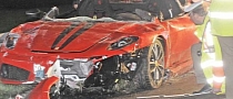 Ferrari 430 Scuderia Wrecked in Munich