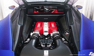 Ferrari 458 Gets Worked Under the Hood by SR Auto