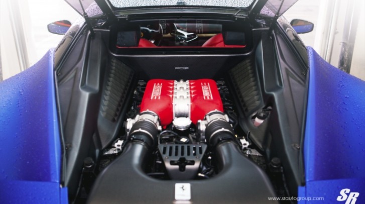 Tuned Ferrari Engine Bay