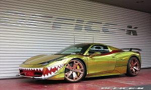 Ferrari 458 "Golden Shark" by Office-K Is Tokyo's Most Awesome Car