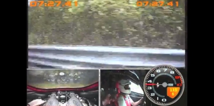220 km/h Ferrari crash