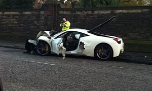 Ferrari 458 Italia Crash in Edinburgh