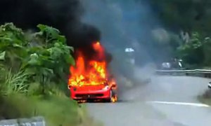 Ferrari 458 Italia Fire in China