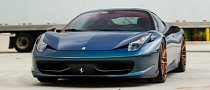 Ferrari 458 Italia Gets Flip Plastidip Paint and Vossen Wheel