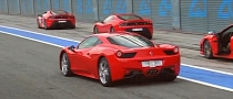 Ferrari 458 Italia Hooning on Track
