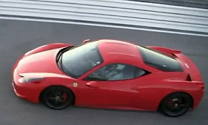 Ferrari 458 Italia Screams on the Track
