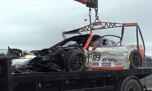 Ferrari 458 Racing Crash Aftermath