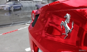 Ferrari 458 Red Chrome from Russia